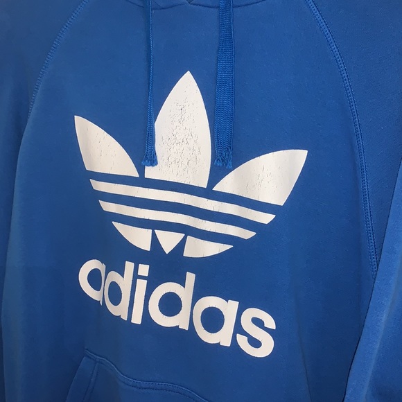 Royal Blue Adidas hoodie size Large - Picture 2 of 4